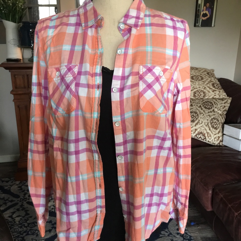 Sonoma Plaid Flannel Shirt